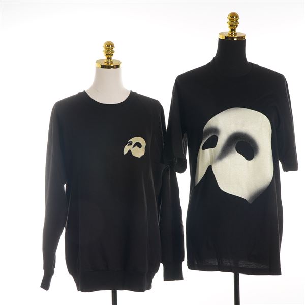 2pc Vintage Phantom of the Opera Glow-in-the-Dark Sweatshirt and T-Shirt