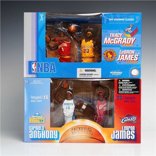 2pc Set of McFarlane Toys NBA Action Figure 2-Packs Featuring LeBron James