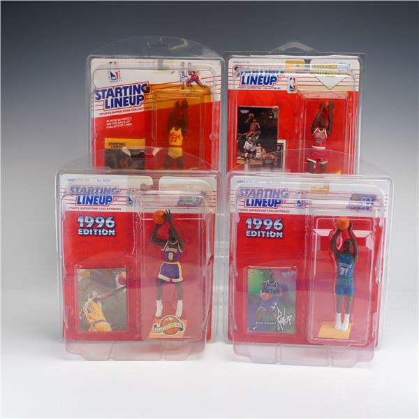 4pc NBA Starting Lineup Action Figures Including Kobe Bryant and Michael Jordan