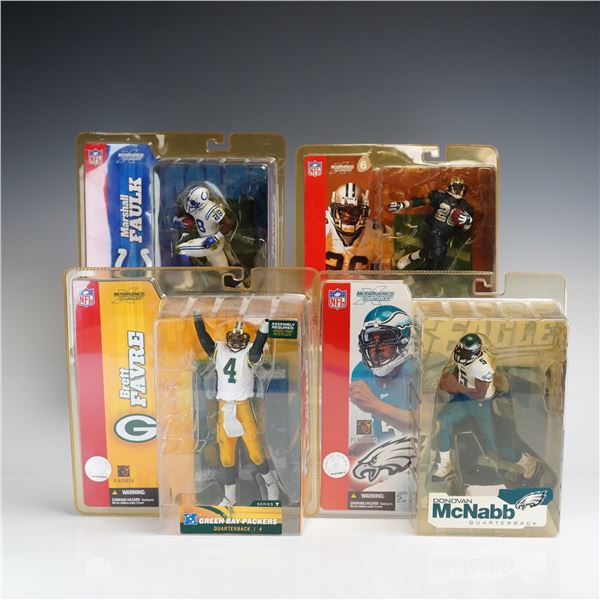 4pc Lot of McFarlane Toys NFL Sportspicks Action Figures in Original Packaging