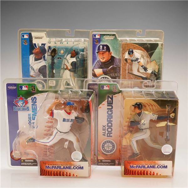 A 4pc Collection of McFarlane Toys Sportspicks Major League Baseball Action Figurines in Original Bo