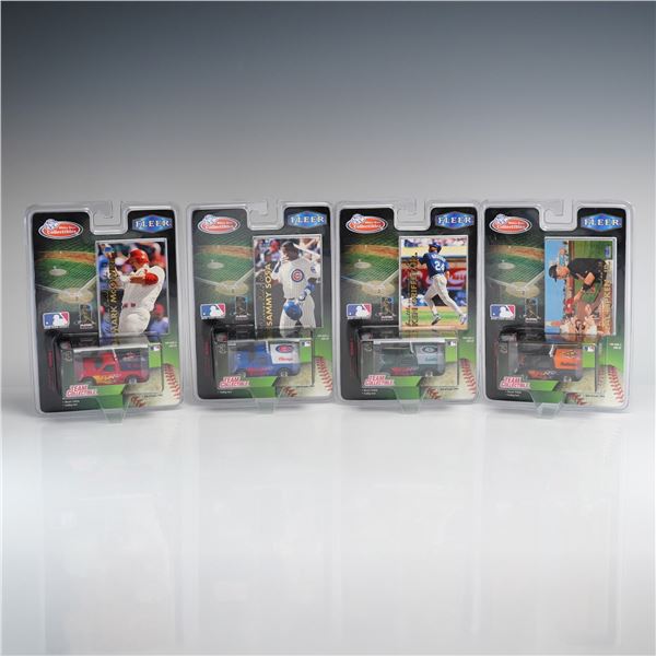 4pc 1999 White Rose Collectibles MLB Team Collectible Sets including McGwire, Sosa, Griffey Jr., and