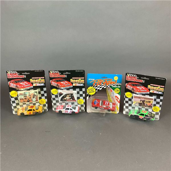 Four Racing Champions & Pit Row NASCAR 1:43 Die-Cast Car Models