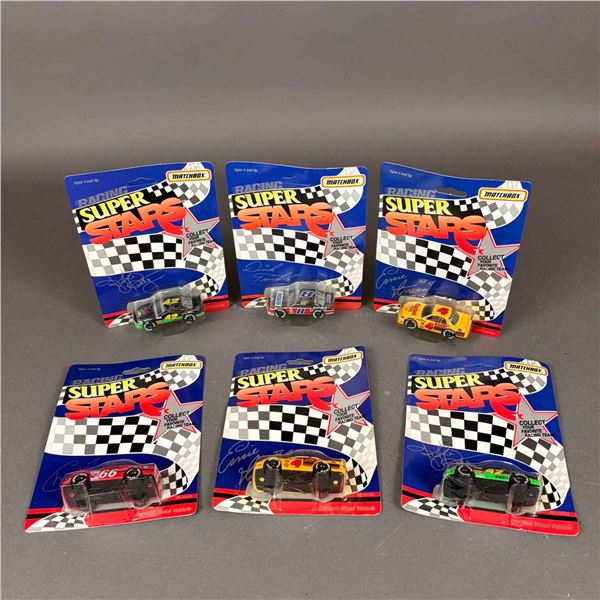 6pc Matchbox Racing Super Stars Die Cast Metal Cars