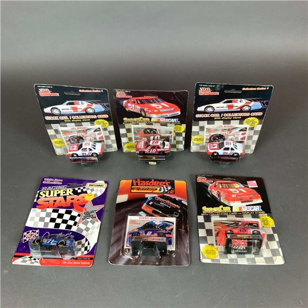 6pc NASCAR Collectible Die-Cast Stock Car Models including Racing Champions