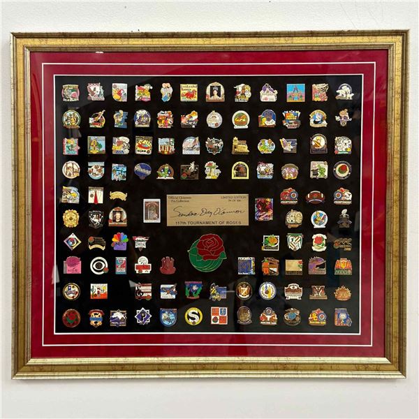 117th Rose Parade Official Cloisonne Pin Set Limited Edition 26 of 500
