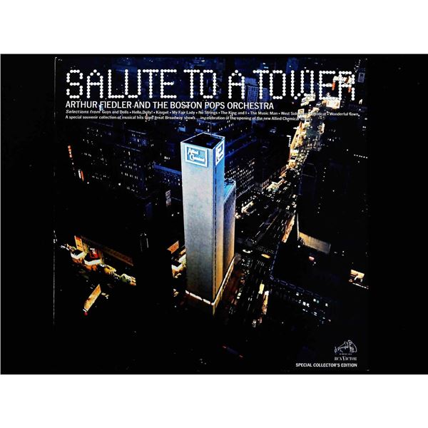 Arthur Fiedler and The Boston Pops Orchestra Salute to a Tower Promotional LP 1965