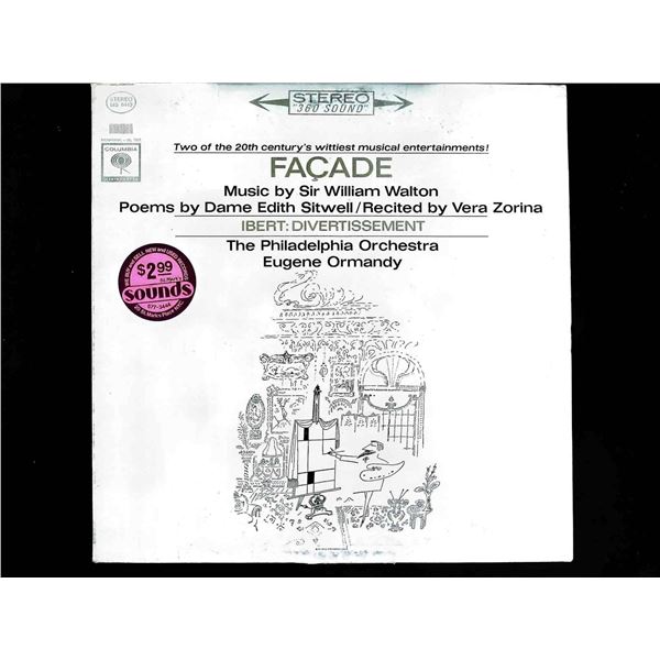 Columbia Masterworks MS 6442 Walton Fa§ade Ibert Divertissement Ormandy