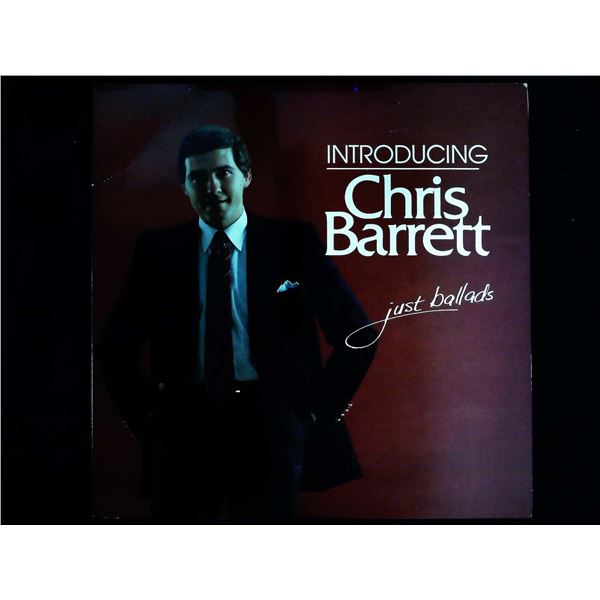 Introducing Chris Barrett Just Ballads 1992 Canadian LP Vinyl Record