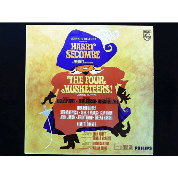 Original London Cast. The Four Musketeers! A Comedy Musical! Philips, 1967. First Pressing.