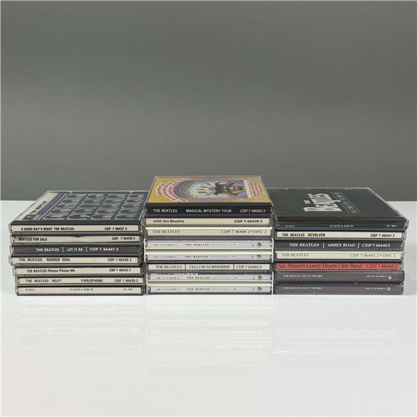 19pc Beatles CDs in Jewel Cases Including Unopened Titles