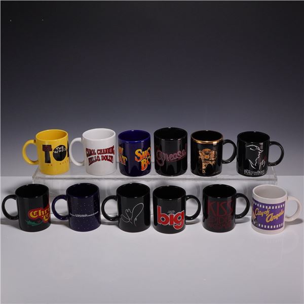 12pc Broadway Musical Souvenir Ceramic Mugs
