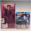 Image 1 : 2pc Mattel Collector Items Including Eleanor Roosevelt Barbie and Hot Wheels Apollo Mission Action P