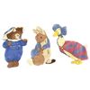 Image 1 : 3pc Joy Tuft Design Beatrix Potter Licensed Wool Nursery Rugs, 1980