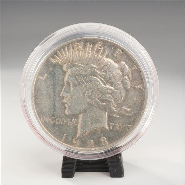 1923 US Peace Silver One Dollar Coin, Circulated