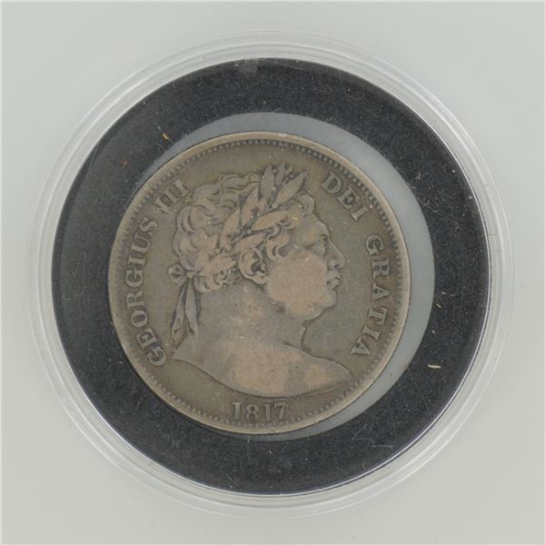 UK 1817 George III Silver Half Crown