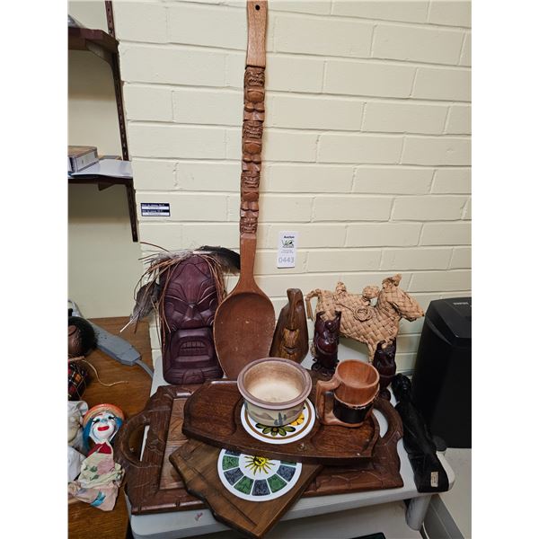 Wood Figurines, Serving &  Décor  A