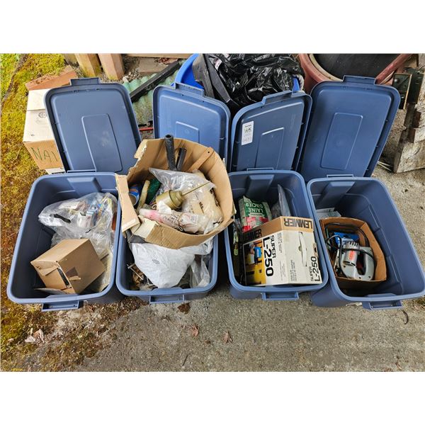 4 Containers of Tools & More B