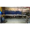 Image 1 : 1/4" THICK TOP LARGE METAL SHOP TABLE APPROX 18' 10"L X 4'D X 3'H WITH MOUNTED POWER OUTLET,