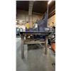 Image 3 : 1/4" THICK TOP LARGE METAL SHOP TABLE APPROX 18' 10"L X 4'D X 3'H WITH MOUNTED POWER OUTLET,