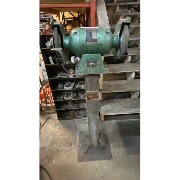 CROWN MC-6505, 3/4HP HEAVY DUTY BENCH GRINDER ON PEDESTAL