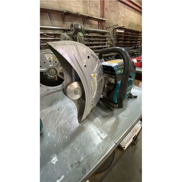 MAKITA EK6101, GAS POWERED 14" INDUSTRIAL STEEL/CONCRETE CUT OFF SAW *PULL START NEEDS REPAIR*