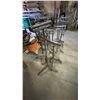 Image 1 : GROUP OF APPROX 10 METAL MATERIAL ROLLER STANDS