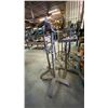 Image 4 : GROUP OF APPROX 10 METAL MATERIAL ROLLER STANDS