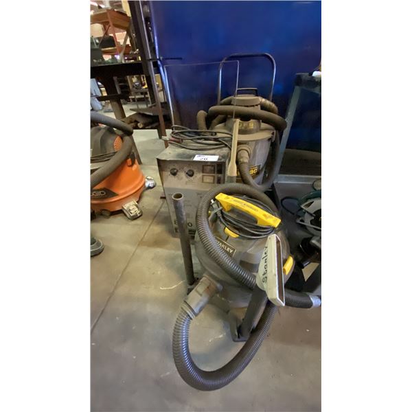 SCHUMACHER 8050 FAST CHARGER & 2 SHOP VACS