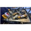 Image 2 : GROUP OF 6 ELECTRIC DEWALT POWER TOOLS- SANDER, 12 GAUGE SHEER, HAMMER DRILL, DRILL, CIRCULAR SAW