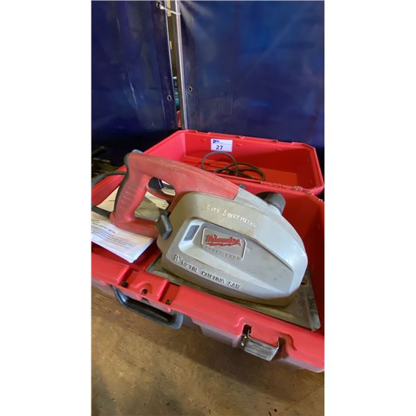 MILWAUKEE 8" METAL CUTTING SAW IN HARD TRANSPORT CASE