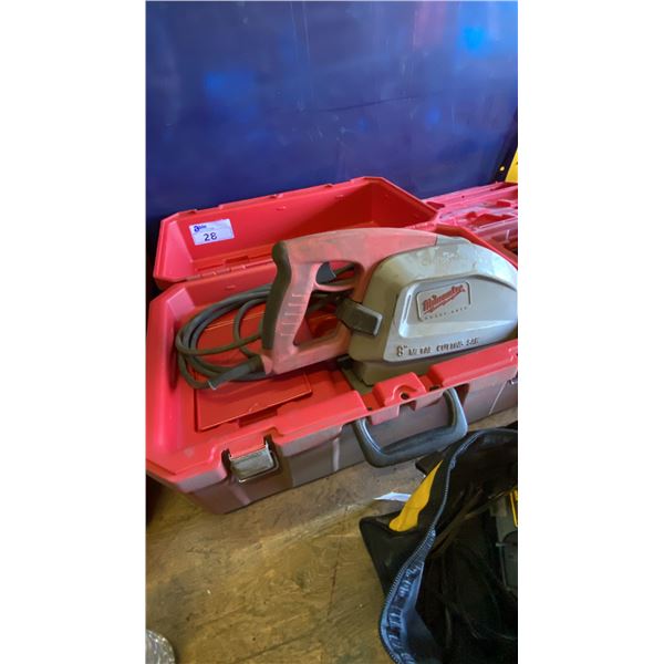 MILWAUKEE 8" METAL CUTTING SAW IN HARD TRANSPORT CASE