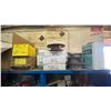 Image 6 : BLUE STORAGE CABINET/WORK STATION WITH ASSORTED CONTENTS- WELDING WIRE, TOOLS, HARDWARE, DRILL BITS