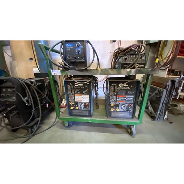 GREEN METAL 2 TIER SHOP CART