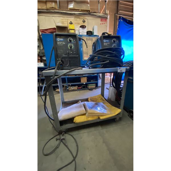 METAL 2 TIER MOBILE SHOP CART