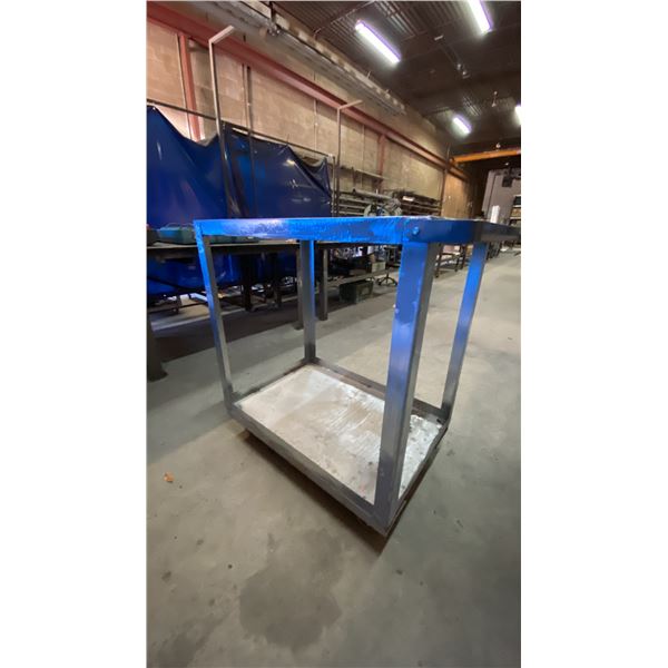 METAL 2 TIER MOBILE SHOP CART
