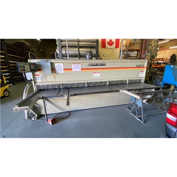 ACCURSHEAR 625012 HEAVY DUTY INDUSTRIAL HYDRAULIC POWER SQUARING SHEAR, 20HP, 12 FT MAX SHEARING