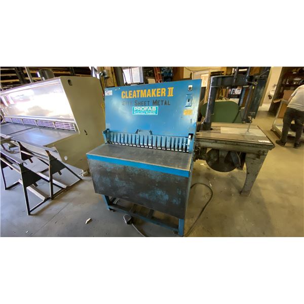 PROFAB CLEATMAKER 2 HEAVY DUTY INDUSTRIAL CLEAT BENDING MACHINE