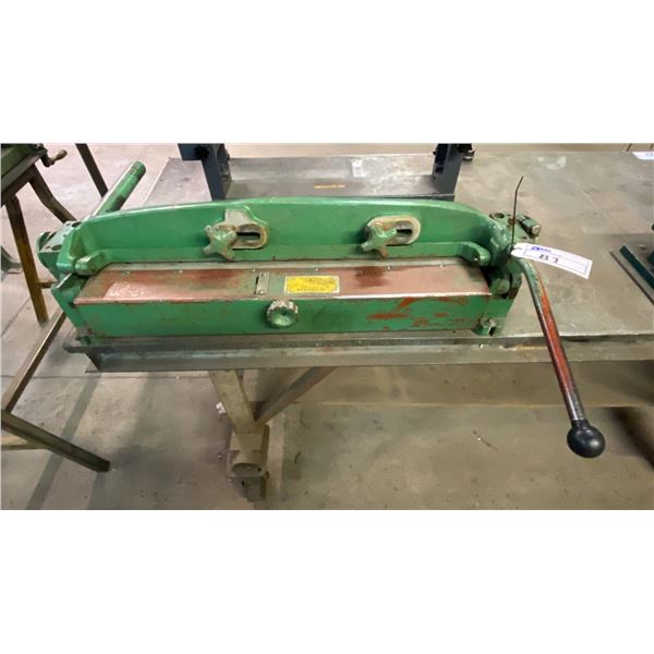 TIN KNOCKER NO. 30 BAR FOLDER MANUAL HEAVY DUTY BENCHTOP METAL BENDING MACHINE
