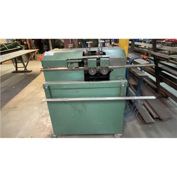 HEAVY DUTY INDUSTRIAL MOBILE SHEET METAL DEBURRING MACHINE
