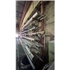 Image 2 : 4 PC CANTILEVER RACK WITH ASSORTED METAL STOCK CONTENTS- ROUND BAR, ROUND TUBE, SQUARE TUBE, FLAT
