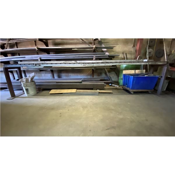 4 PC ASSORTED MATERIAL ROLLER CONVEYORS