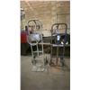 Image 1 : BLUE 2 WHEEL HAND TRUCK & GREY 2 WHEEL TANK CADDY HAND TRUCK