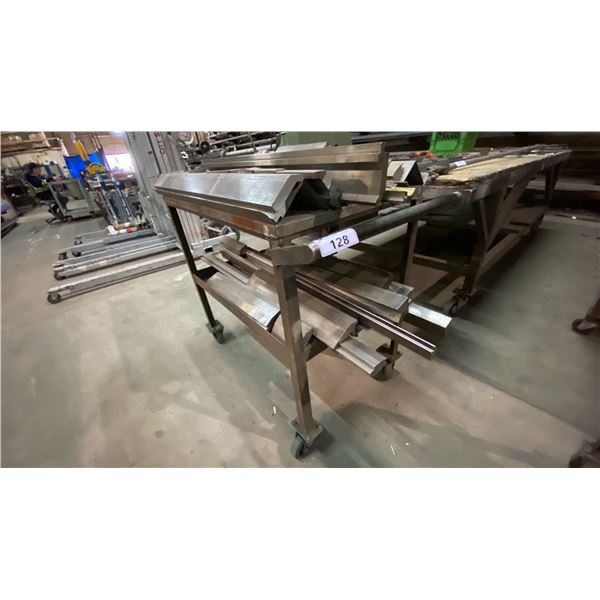 2 TIER MOBILE SHOP CART WITH ASSORTED PRESS DIES