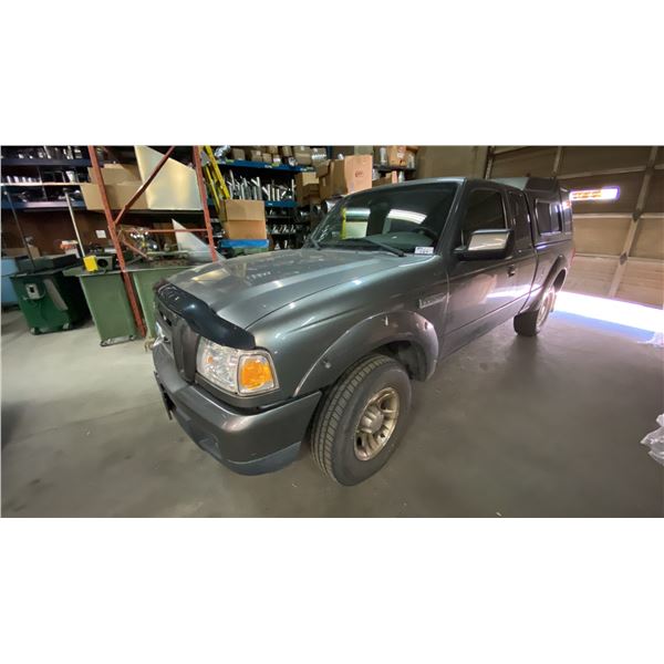 2007 FORD RANGER SPORT, 4DR PU, GREY, VIN 1FTYR44U07PA92404,