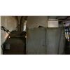 Image 5 : CUSTOM BUILT PAINT BOOTH WITH ASSORTED CONTENTS- 2 METAL WORK TABLES, PAINT & PAINT SUPPLIES