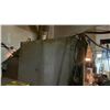 Image 6 : CUSTOM BUILT PAINT BOOTH WITH ASSORTED CONTENTS- 2 METAL WORK TABLES, PAINT & PAINT SUPPLIES