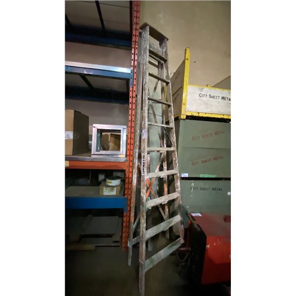 2 WOODEN 10FT PAINTERS LADDERS