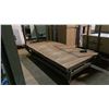 Image 3 : HEAVY DUTY METAL FRAME WOOD TOP MOBILE PLATFORM CART APPROX 5'L