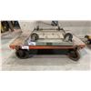 Image 1 : 2 METAL FRAME WOOD TOP PLATFORM CARTS *NO HANDLES*